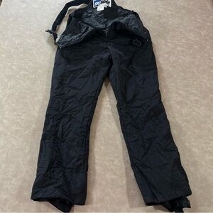 SkiGear Overall Black Youth Snow Ski Pants Size L